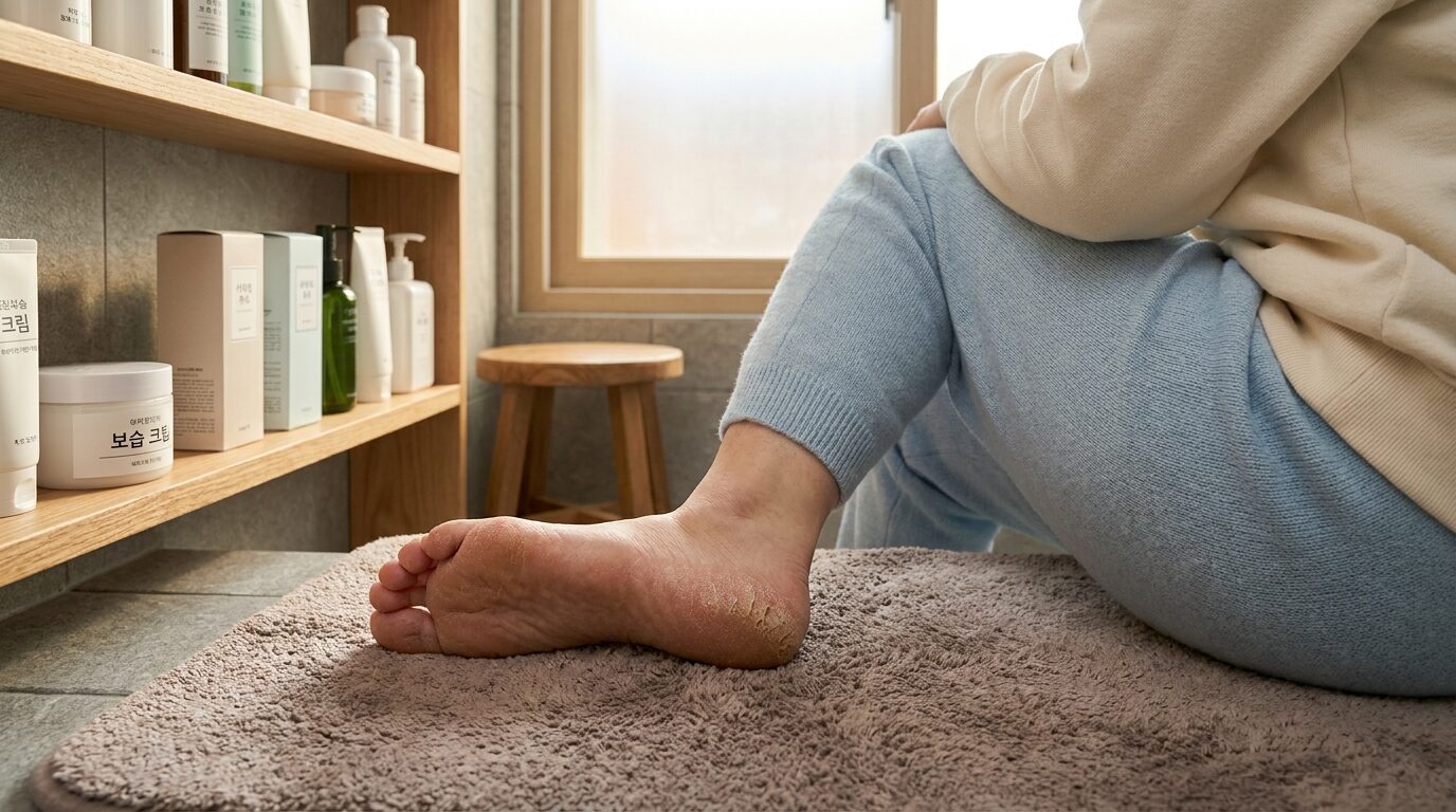 발뒤꿈치갈라짐 원인과 관리법